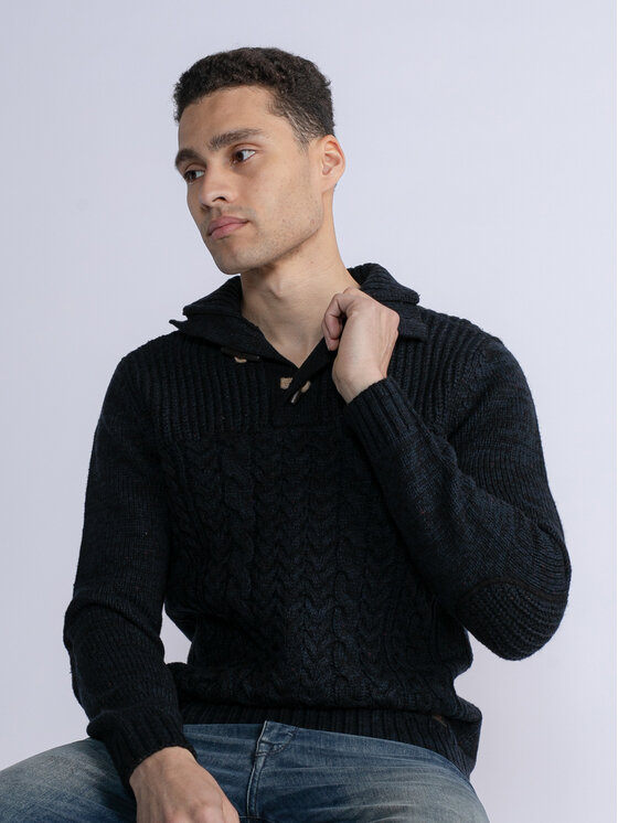 Férfi Sweater Petrol Industries, Méret: XL, Sötétkék, M-3030-KWC211