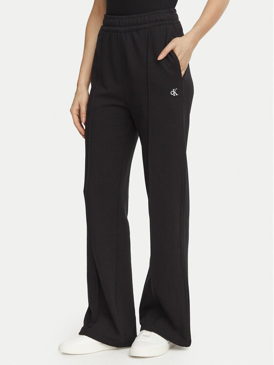 Calvin Klein Jeans Calvin Klein Jeans Sportinės kelnės Monogram LV047H220G Juoda Regular Fit