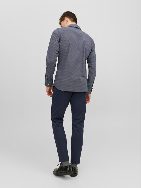Jack & Jones Jack & Jones Pantaloni chino Marco 12237523 Bleumarin Slim Fit