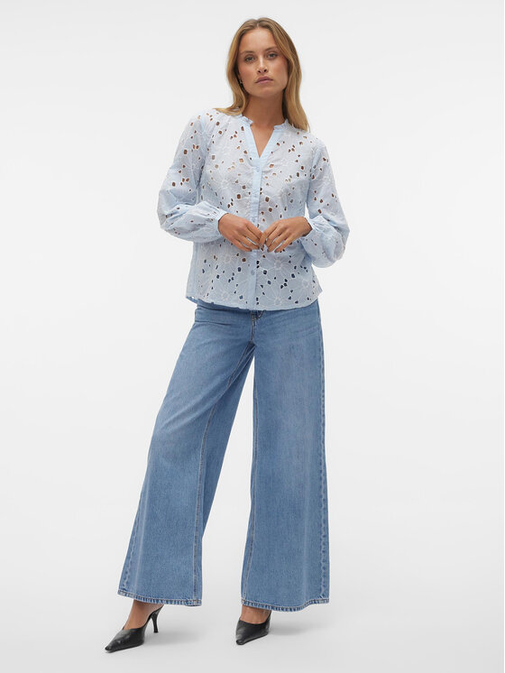 Vero Moda Vero Moda Cămașă Ida 10303333 Albastru celest Regular Fit