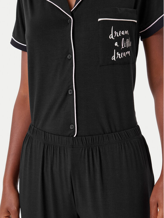 Kate Spade Kate Spade Pidžama KSI21506 Crna Regular Fit