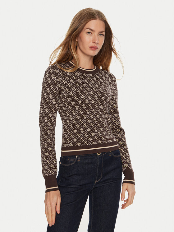 Guess Guess Светр Lise W4BR21 Z37K0 Коричневий Slim Fit