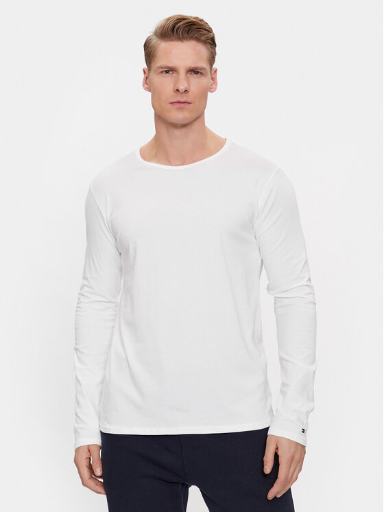 Tommy Hilfiger Tommy Hilfiger Komplet longsleeve UM0UM03022 Biały Slim Fit