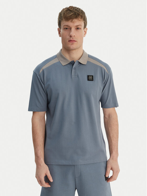 HUGO Tricou polo Dunios_RB 50559650 Albastru Regular Fit