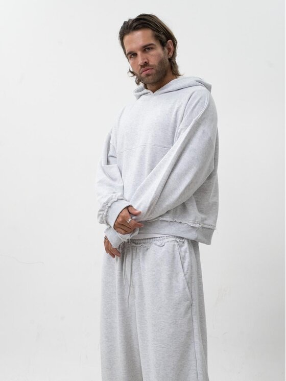 Jigga Wear Jigga Wear Dres Luźne na co dzień 132293 Szary Regular Fit