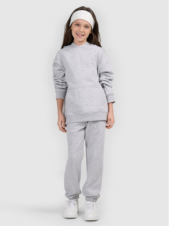 4F 4F Spodnie dresowe BASIC+ Szary Oversize