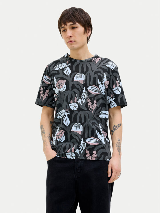 Jack&Jones Tričko Almeria 12276912 Čierna Regular Fit