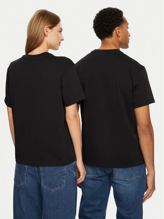 AMI Paris AMI Paris Футболка UTS027.726 Чорний Regular Fit