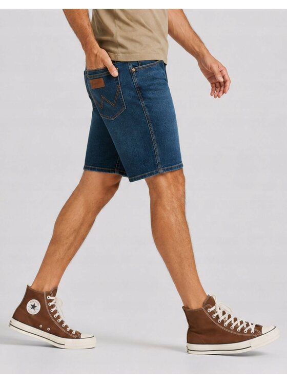 Wrangler Wrangler Szorty jeansowe Texas Shorts Niebieski Basic Fit