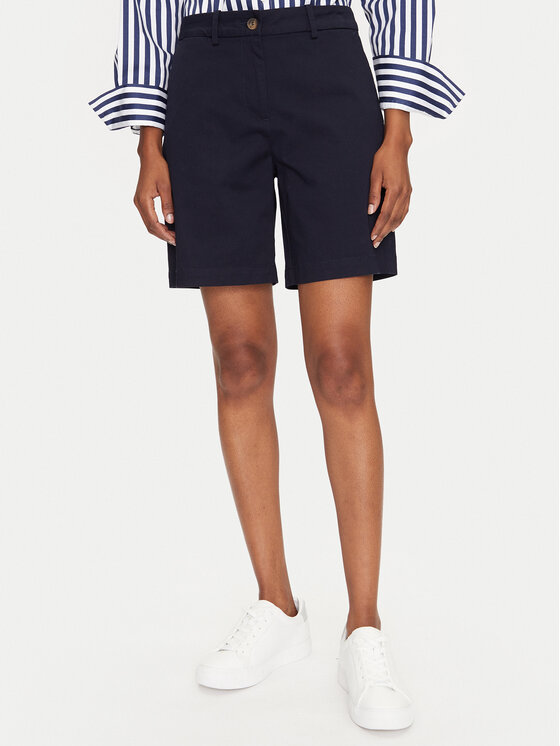 Gant Gant Pantalon scurți din material 4020119 Bleumarin Regular Fit