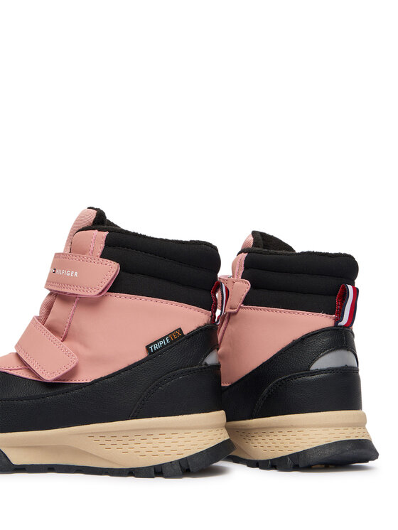 Tommy Hilfiger Tommy Hilfiger Stivali da neve Velcro Bootie T1A5-34048-1592 S Nero