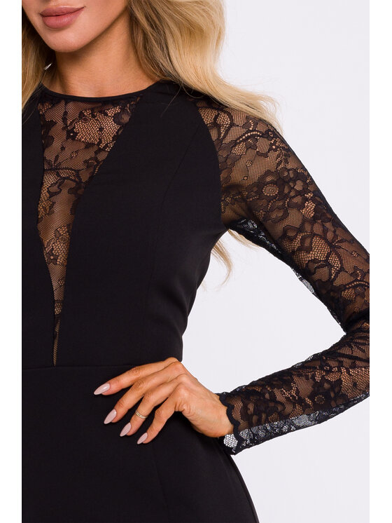 Made of Emotion Made of Emotion Abito da sera M838 Nero Sexy Straight Fit