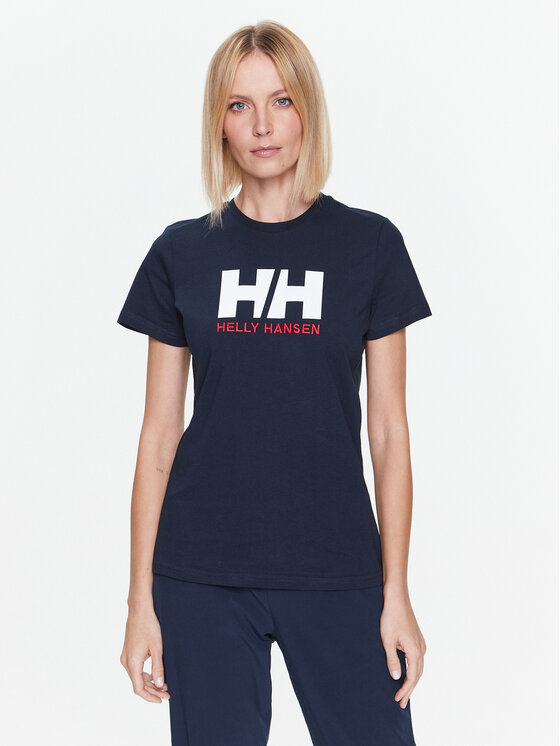 Helly Hansen T-krekls Logo 34112 Tumši zils Regular Fit