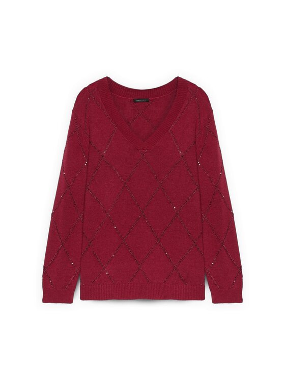 Fiorella Rubino Fiorella Rubino Maglione M751L008135N016 Bordeaux Regular Fit