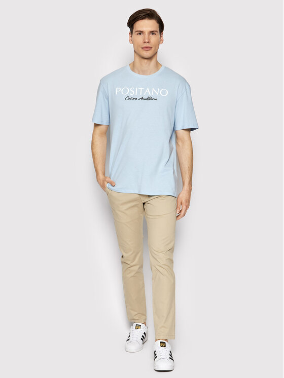 T-shirt Positano 12209840 Blu Regular Fit