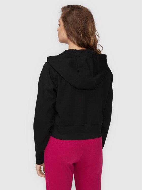 4F 4F Μπλούζα H4Z22-BLD027 Μαύρο Cropped Fit