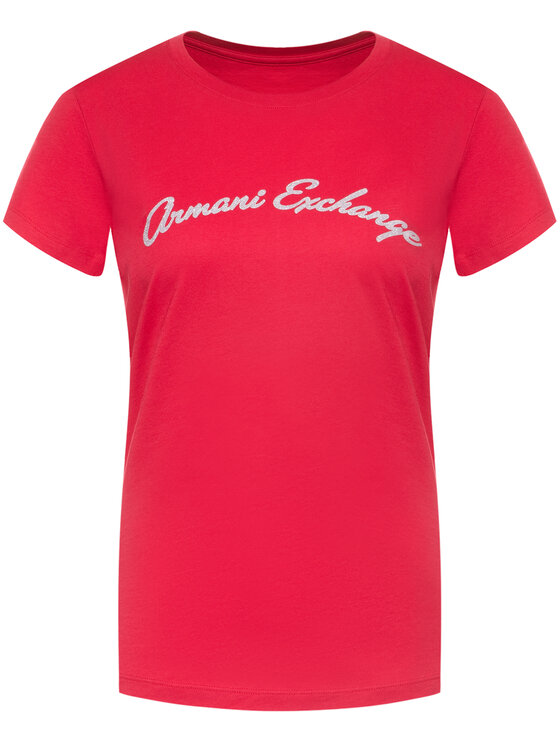 Armani Exchange Armani Exchange Marškinėliai 6GYTFA YJ16Z 1469 Raudona Regular Fit