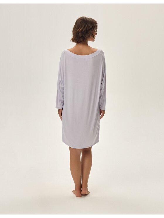 Esotiq Esotiq Koszula nocna 42092 Szary Regular Fit