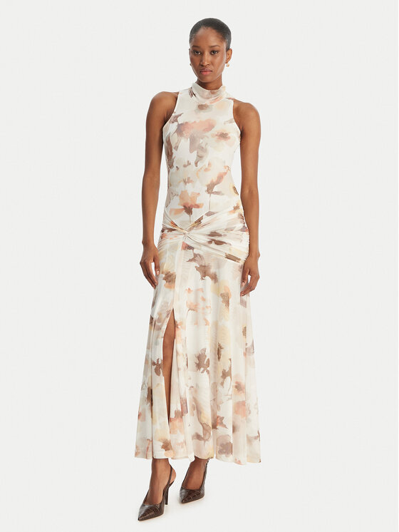 Bardot Bardot Abendkleid Leanna 60373DB1 Écru Slim Fit