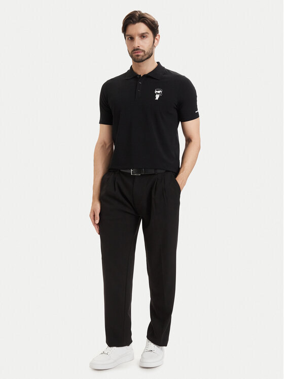 KARL LAGERFELD KARL LAGERFELD Polo särk 745024 563221 Must Regular Fit