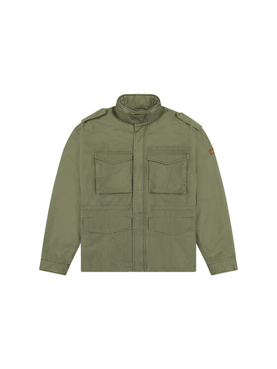 Wrangler Wrangler Kurtka zimowa FIELD JACKET DUSTY Zielony Regular Fit