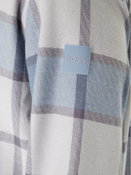 BOSS BOSS Сорочка Locky 50548968 Сірий Oversize
