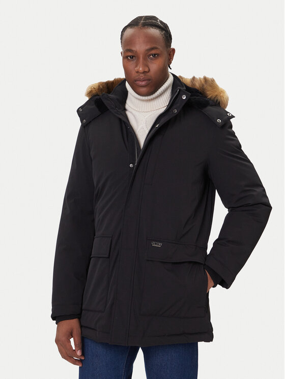 Guess Guess Пухено яке M5BL2G W2712 Черен Regular Fit