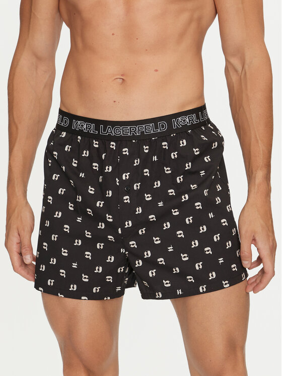 KARL LAGERFELD KARL LAGERFELD Set di 3 boxer Ikonik 2.0 246M2101 Nero
