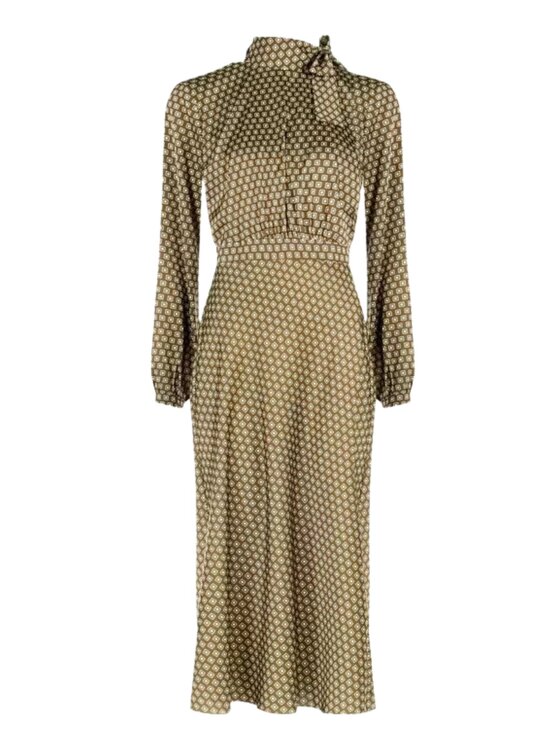 Rinascimento Rinascimento Φόρεμα Abito raso Πράσινο Regular Fit