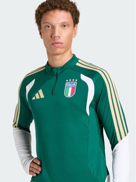 adidas adidas Bluza Italy 26 Tiro Training Zielony Slim Fit