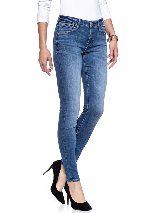 Lee Lee Jeansy SCARLETT Niebieski Skinny Fit