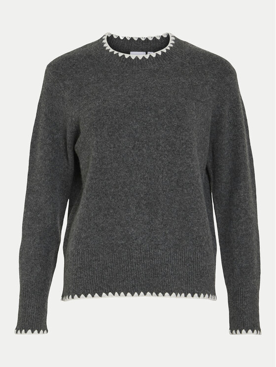 Vila Vila Maglione Hefna 14098864 Grigio Regular Fit