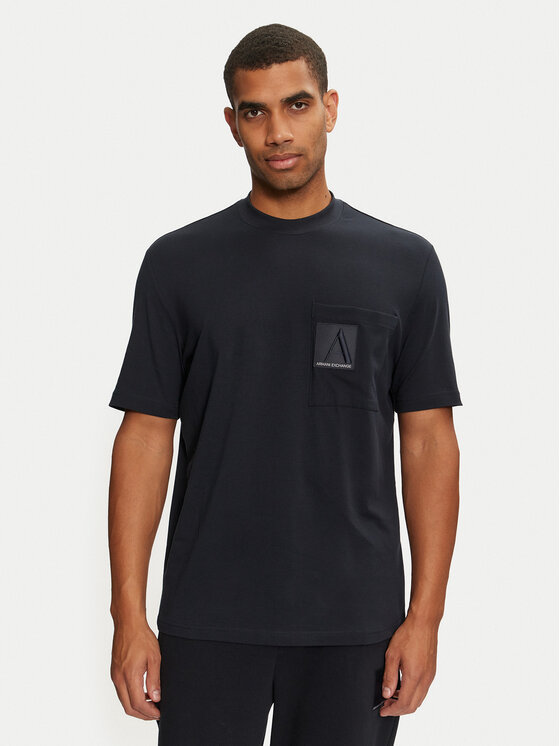 Armani Exchange T-krekls 6DZMJC ZJXHZ 1510 Tumši zils Regular Fit