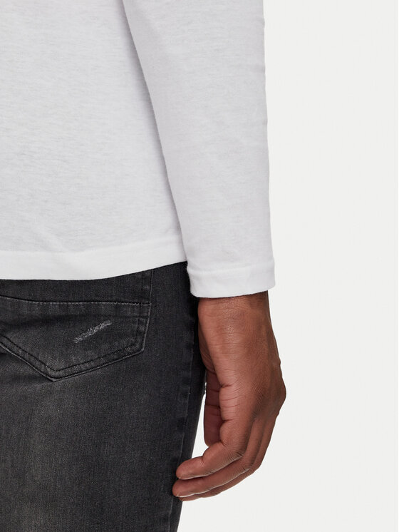 Brave Soul Brave Soul Pikkade varrukatega T-särk MLT-69PRAGUEM Valge Regular Fit