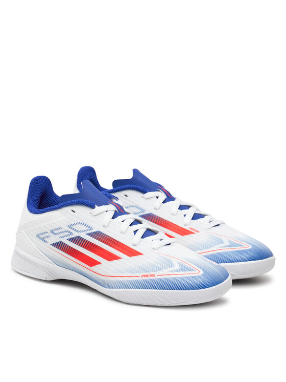 adidas adidas Ποδοσφαιρικά Παπούτσια F50 League In J IF1368 Λευκό