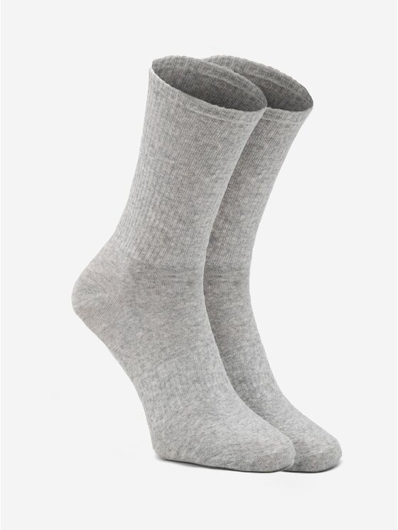 Urban Socks Urban Socks Zestaw 10 par wysokich skarpet męskich Zestaw 10 Par Długich Skarpet Męskich Szaych Urban Socks No Logo 41-46 Szary