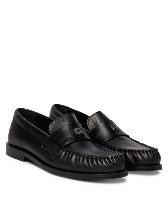 Calvin Klein Calvin Klein Lordsy Round Loafer Lth HW0HW03031 Černá