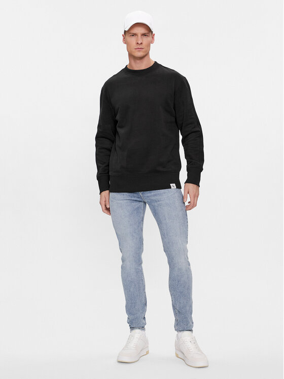 Calvin Klein Jeans Sweatshirt J30J324531 Schwarz Regular Fit  