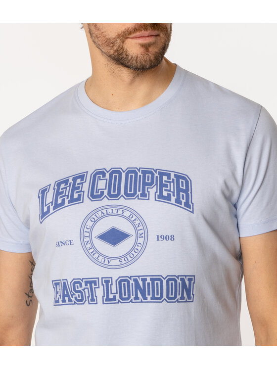 Lee Cooper Lee Cooper T-Shirt EAST LONDON4 1160 Niebieski Regular Fit