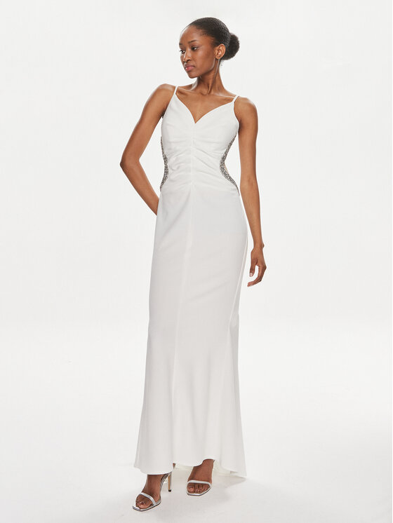 Rinascimento Rinascimento Rochie de seară CFC0117706003 Alb Regular Fit