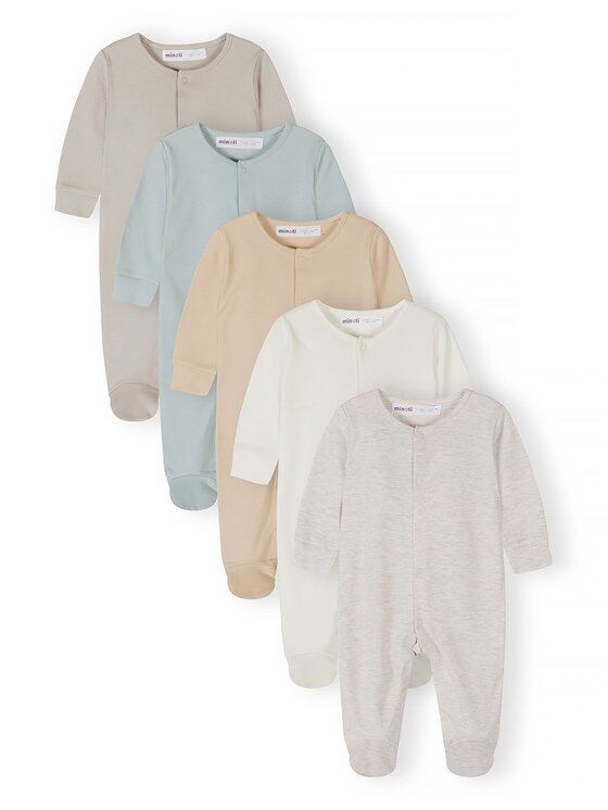 minoti minoti Komplet pajacy NOSBABYPACK6 Beżowy Regular Fit
