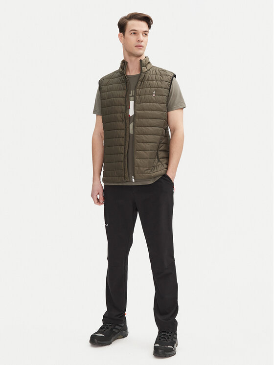 Aulp Aulp Vest Mocco Khakivärviline Slim Fit