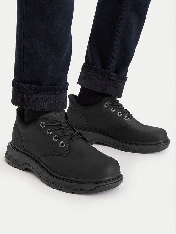 Skechers Skechers Półbuty Lockett 205307 BBK Czarny