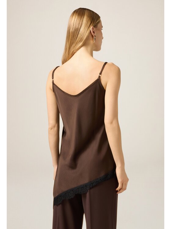 Oltre Oltre Bluzka 2110R003208N032 Brązowy Baggy Fit