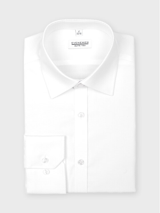 Evenemen Evenemen Koszula HELSINKI Biały Slim Fit
