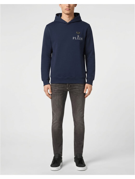 PHILIPP PLEIN PHILIPP PLEIN Felpa 31621 Blu scuro Regular Fit