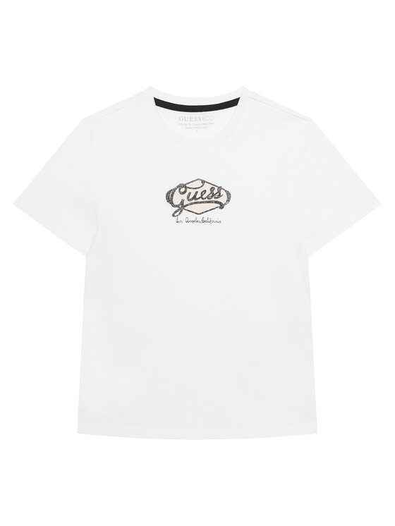 Guess Guess Tričko L6RI02 K8HM4 Biela Regular Fit
