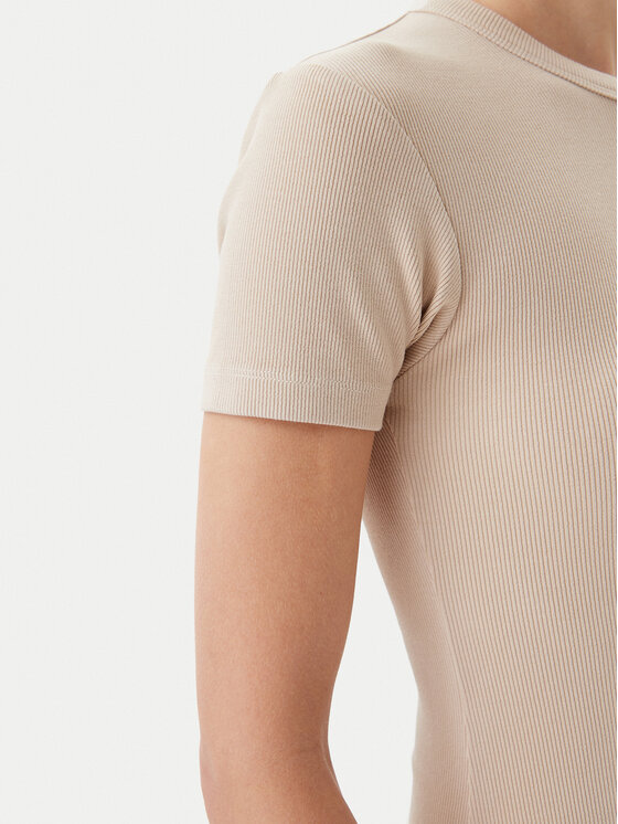 Calvin Klein Jeans Calvin Klein Jeans Každodenní šaty J20J225265 Béžová Slim Fit