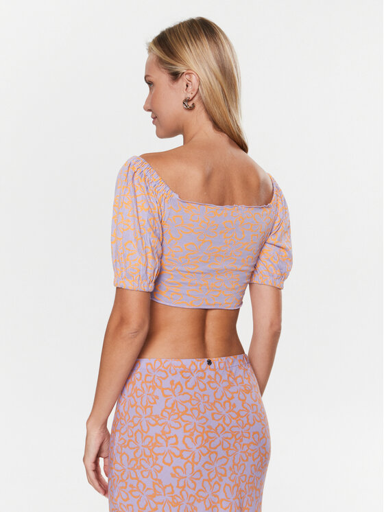 Roxy Roxy Majica Flirty Walk ARJKT03402 Ružičasta Regular Fit