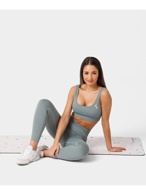 Carpatree Carpatree Legginsy Rib leggings Zielony Fitted Fit